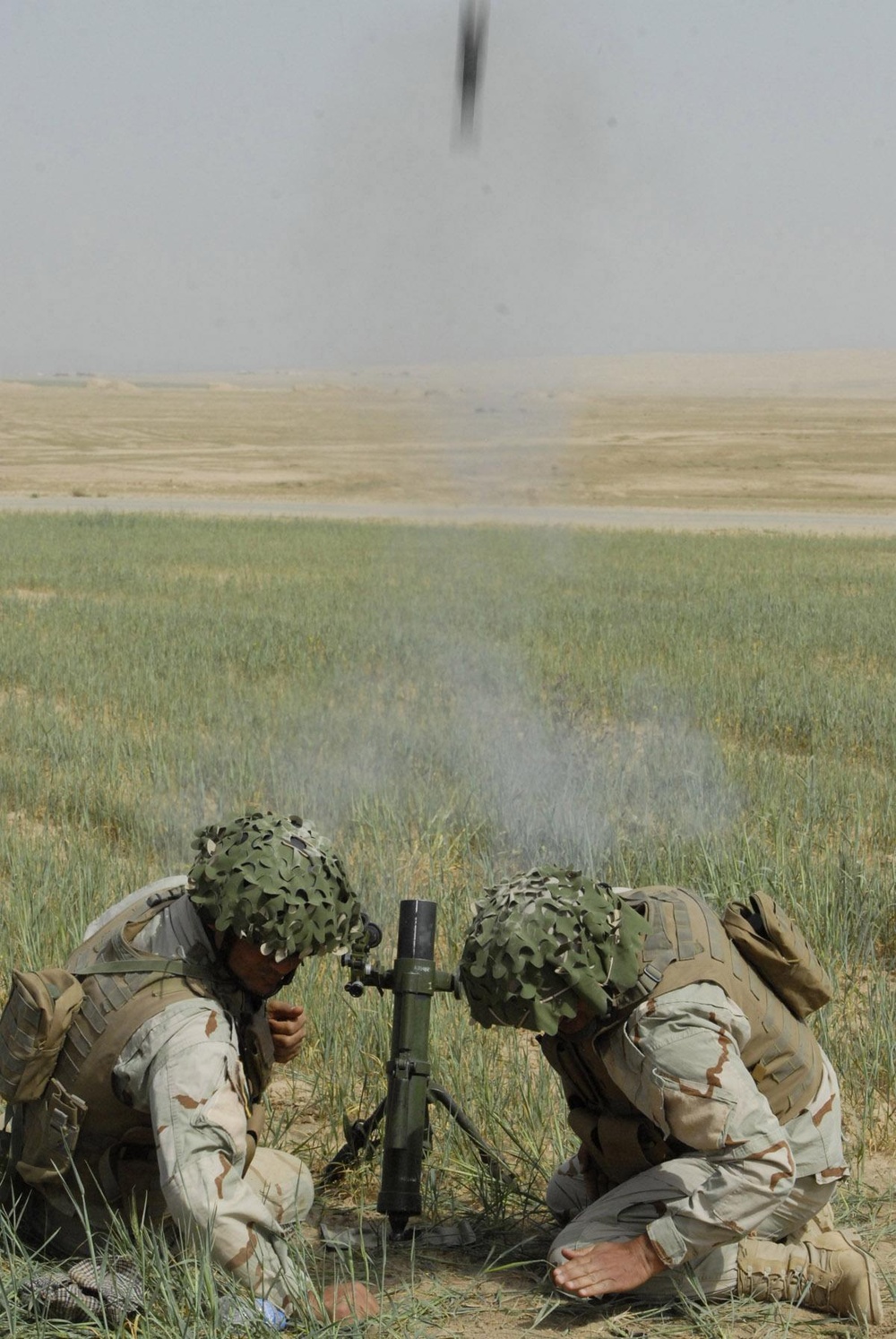 US, Iraqi mortarmen fire rounds at Destiny Range