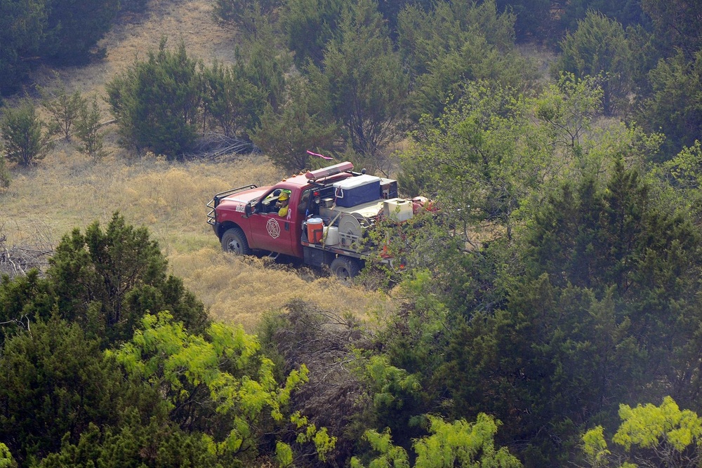 Texas National Guard Helps Fight Wildfires in North Texas