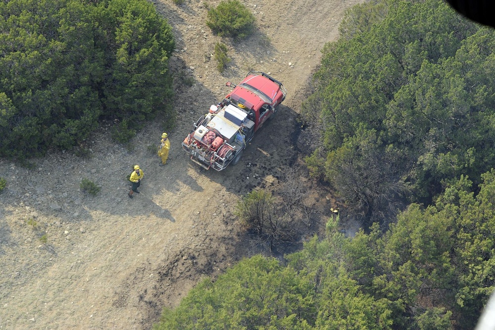 Texas National Guard Helps Fight Wildfires in North Texas