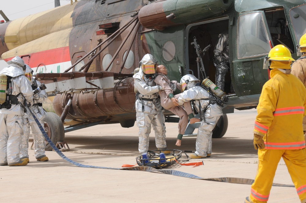 US, Iraqi firefighters gather for joint egress exercise