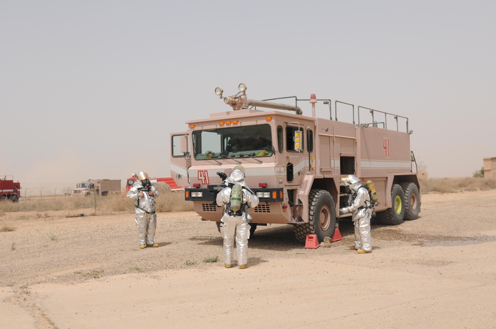 US, Iraqi firefighters gather for joint egress exercise
