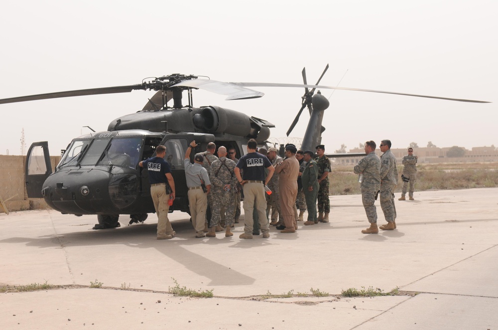 US, Iraqi firefighters gather for joint egress exercise