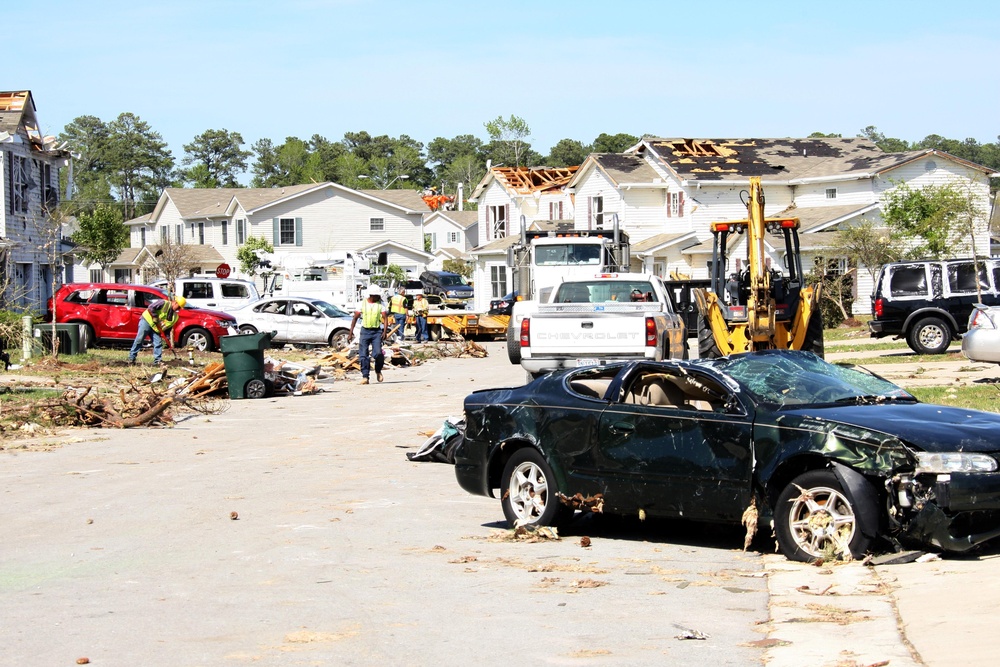 Tornado Damage at Tarawa Terrace Housing Area Camp Lejeune