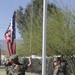 Young Marines retire weathered flag