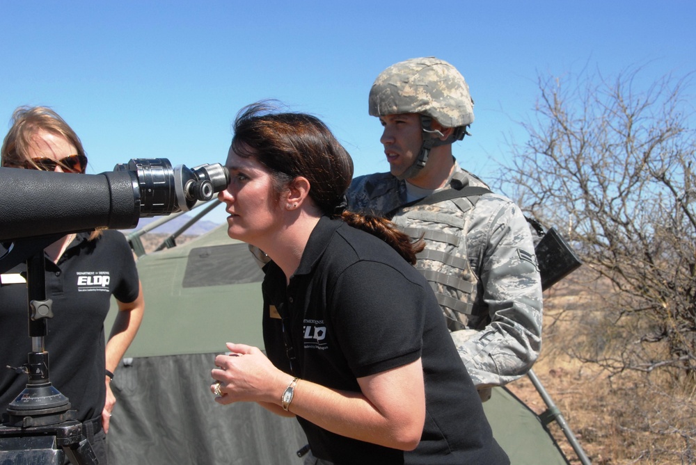 Arizona Guard supports ELDP for a day of training along the border