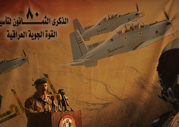 Iraqi air force leaders thank US advisors, celebrate 80th anniversary
