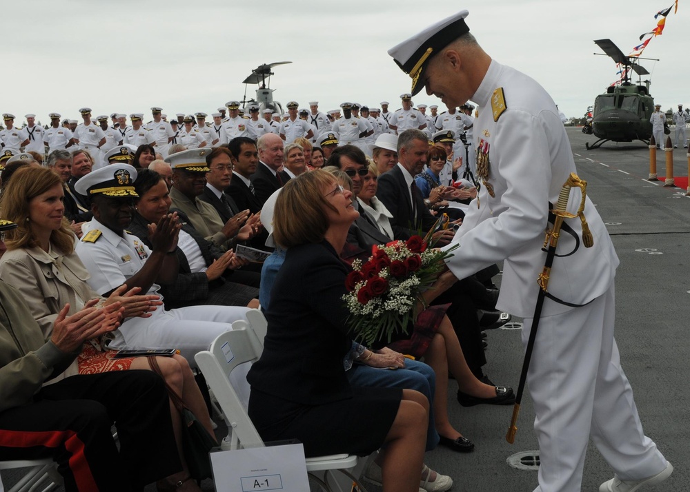 Change of Command Ceremony Aboard USS Makin Island