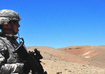 Task Force Gridley Soldier Pulls Security Cordon on UXO