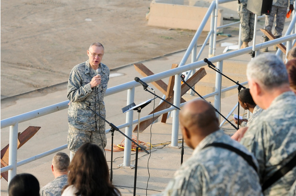 Easter without the bunny: Sunrise Service for Service Members