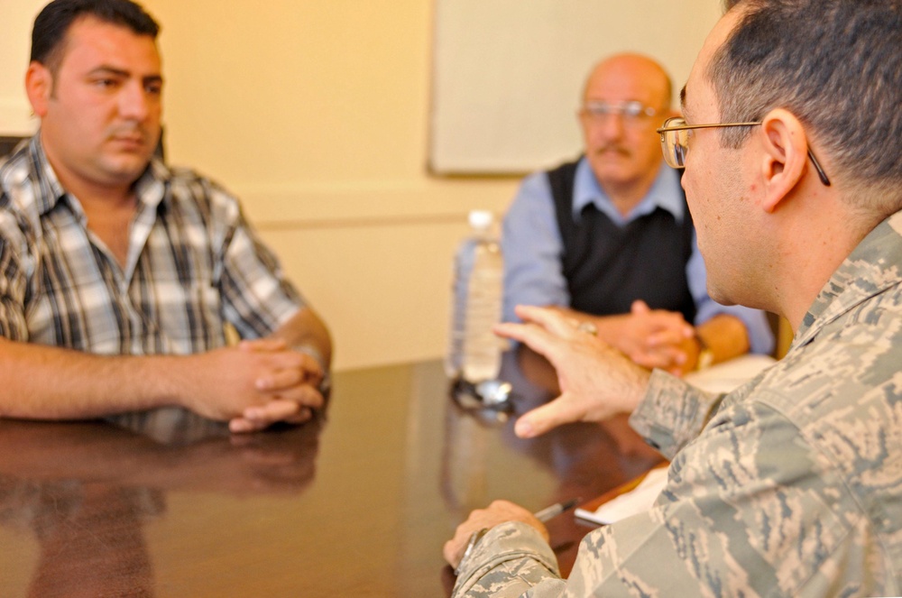 Airmen improve Iraq one contract at a time