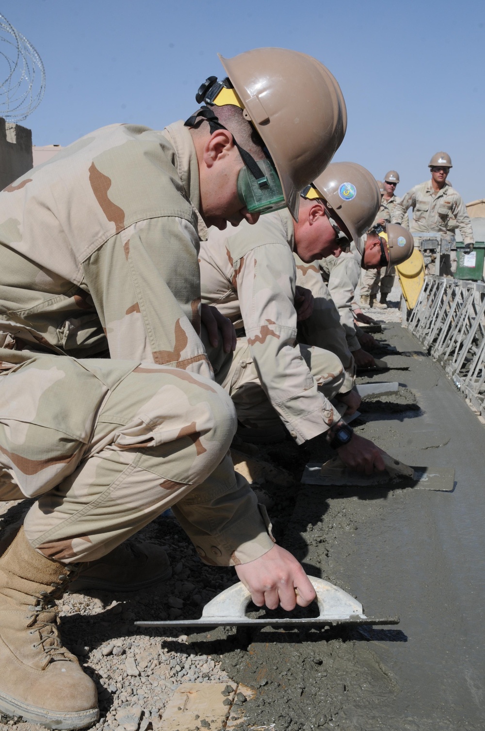 Seabees Smooth Out Concrete