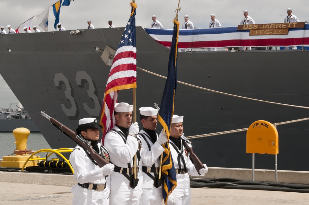 USS Jarrett action