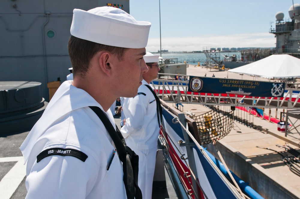 USS Jarrett action