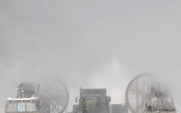 LCAC's storm ashore
