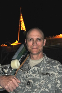 Surfing the Road and the Concrete Waves: Texas Guardsman skating in Basrah, Iraq