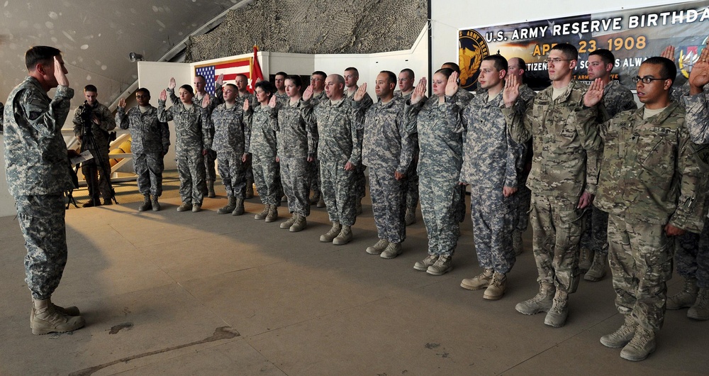 US Army Reserve Birthday Celebration at Bagram Air Field