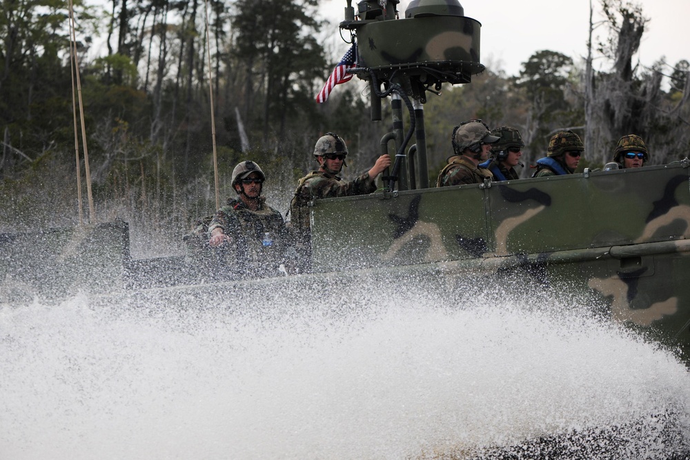 Riverine Squadron at Camp Lejeune, NC.