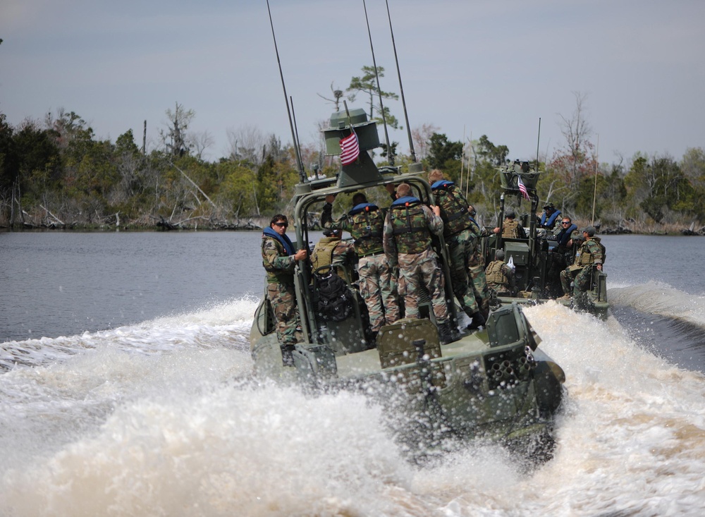 Riverine Squadron at Camp Lejeune, N.C.