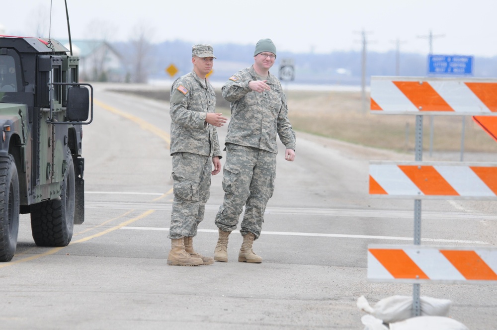 ND National Guard assisting with flood fight near Kindred