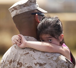 Missions change, goodbyes remain the same: 'Kings of Battle' Marines depart on first deployment to Afghanistan