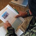 An Afghan National Army recruit studies