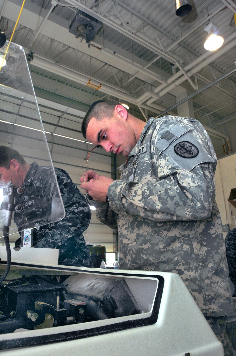 Soldier's work is on the edge