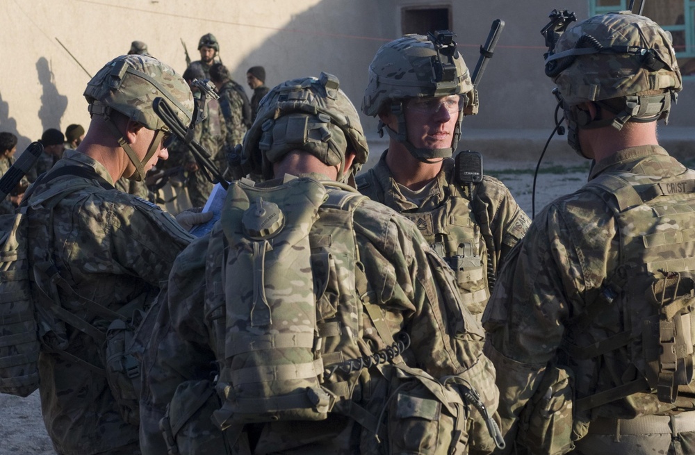 2nd Battalion, 2nd Infantry Regiment on patrol in Andar