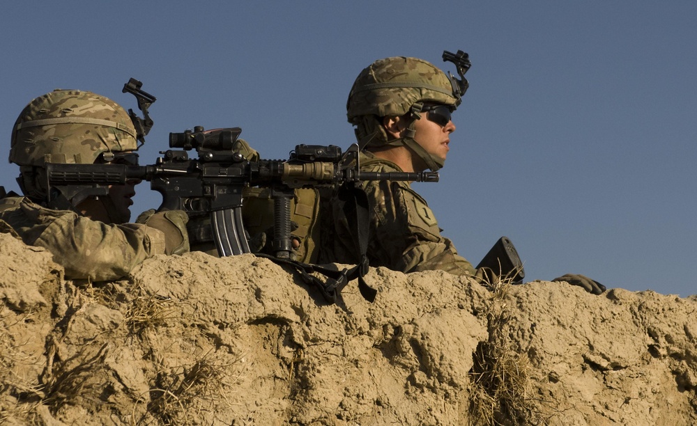 2nd Battalion, 2nd Infantry Regiment on patrol in Andar