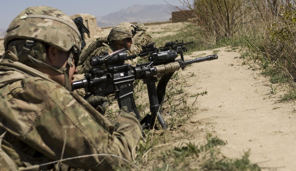 2nd Battalion, 2nd Infantry Regiment on patrol in Andar