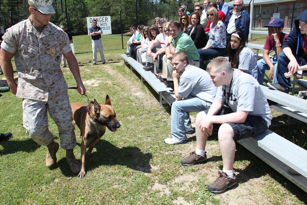 Local teens take in day at Cherry Point