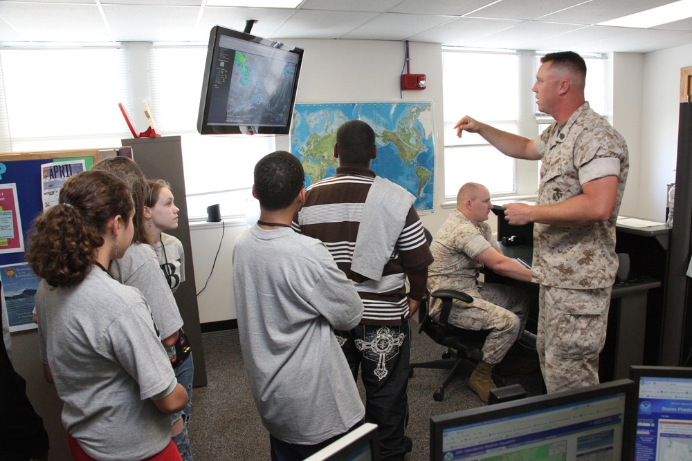 Local teens take in day at Cherry Point