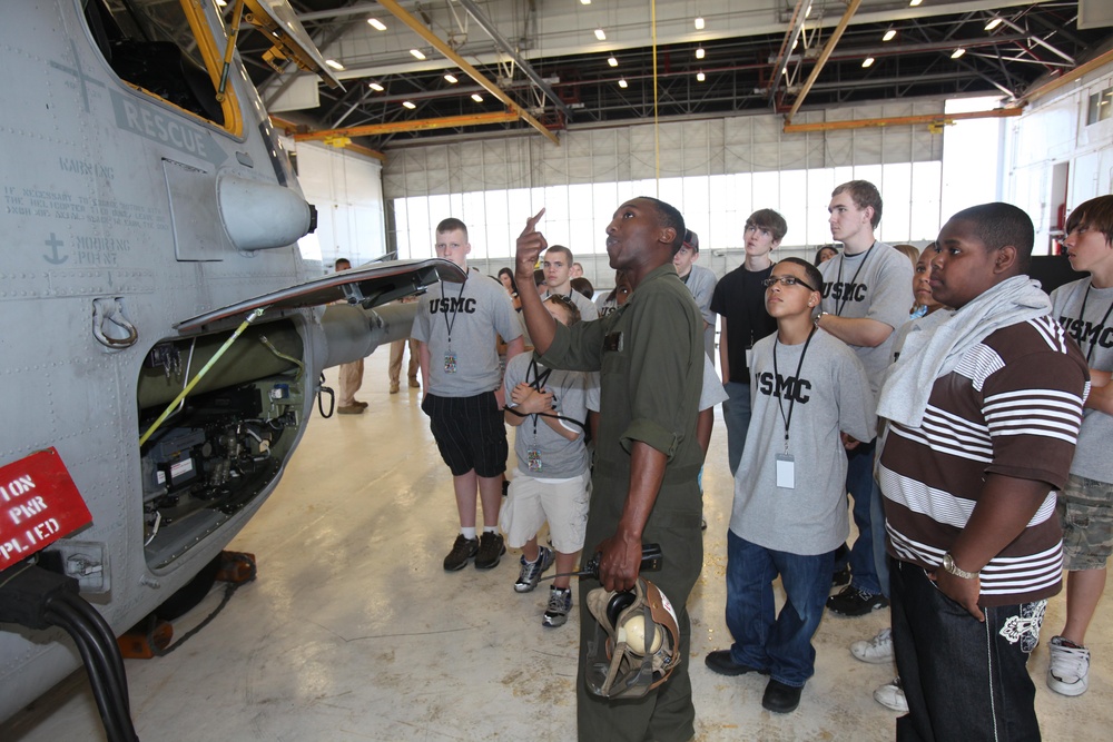 Local teens take in day at Cherry Point