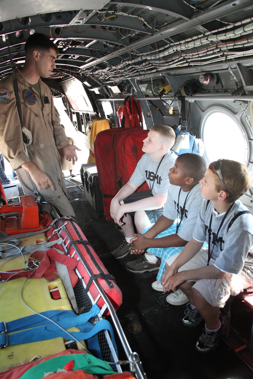 Local teens take in day at Cherry Point