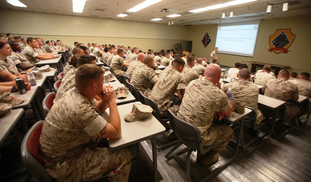 Pendleton Marines conduct 'Don't Ask, Don't Tell' repeal training