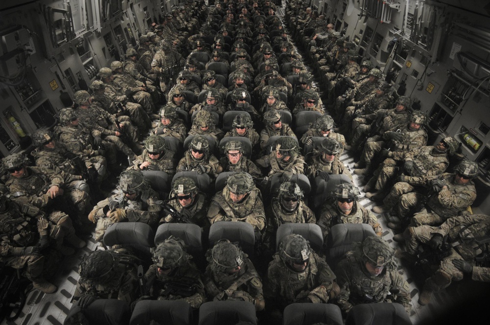 US Army soldiers deploy to Afghanistan