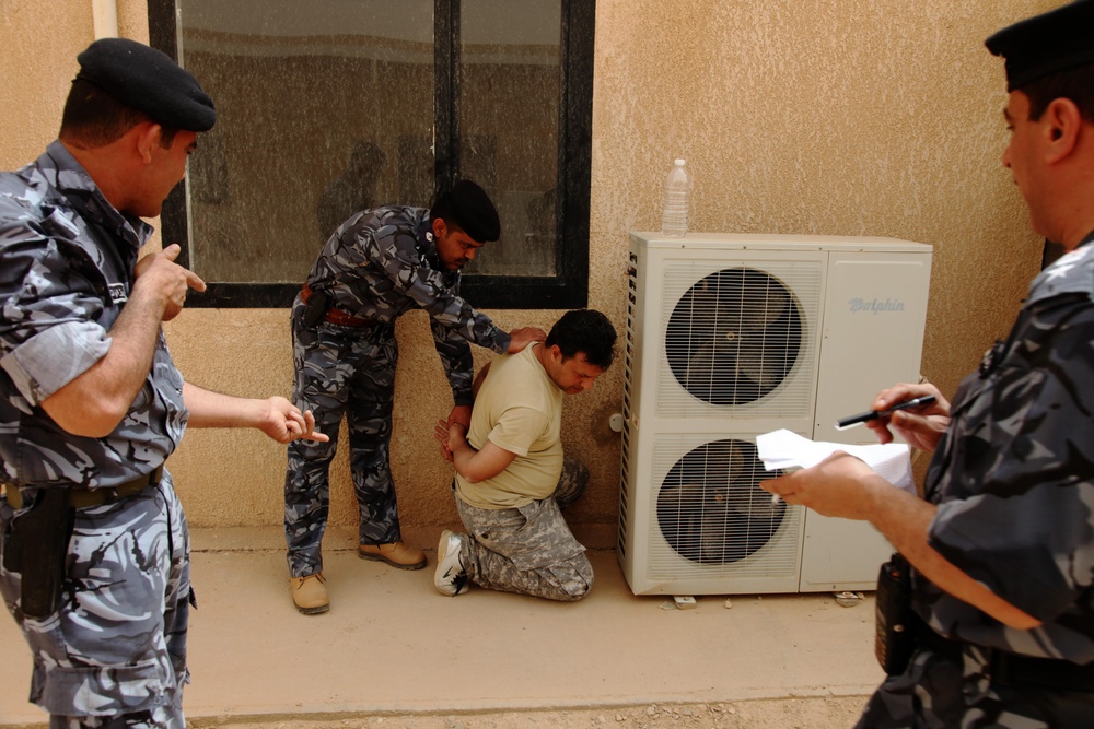 Iraq Police Training Exercise at Camp Kahlid