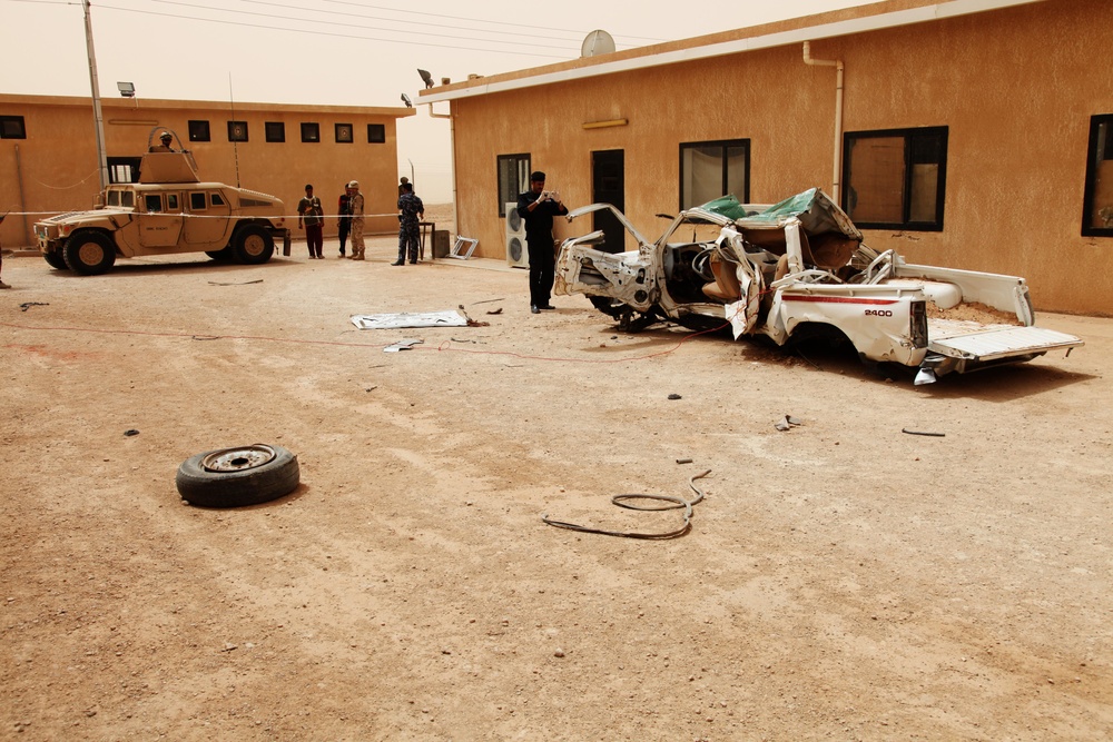Iraq Police Training Exercise at Camp Kahlid