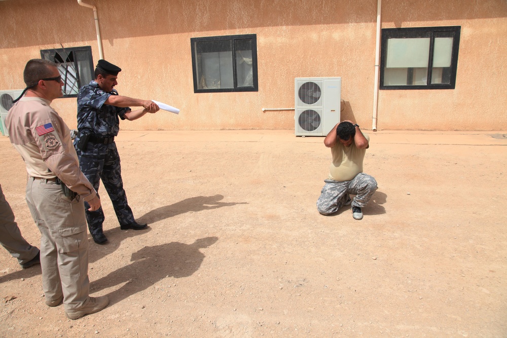 Iraq Police Training Exercise at Camp Kahlid