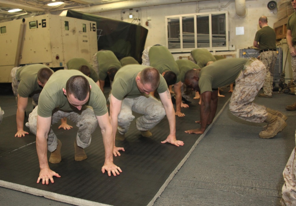 Marines Improve Themselves While on Ship