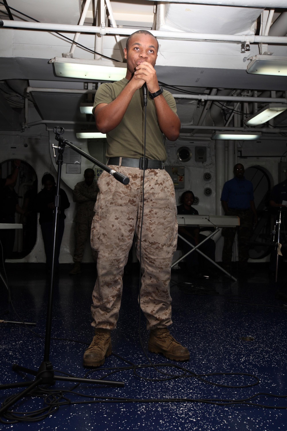 USS Bataan service members showcase talent