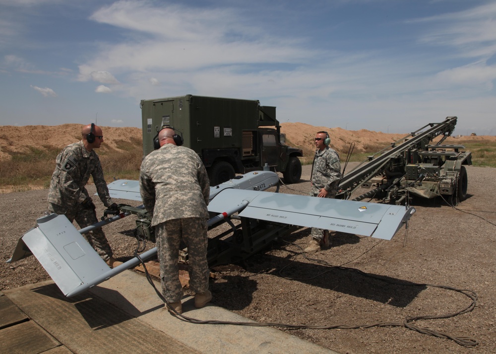 RQ-7B UAV Assembly at COS Warrrior