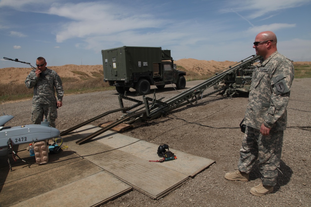 RQ-7B UAV Assembly at COS Warrrior