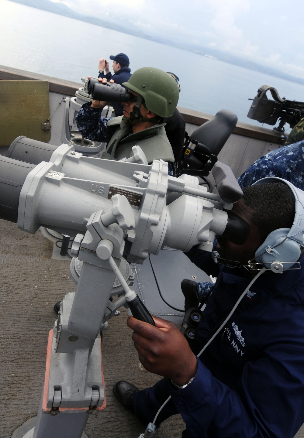 USS Whidbey Island transits the Straits of Gibraltar