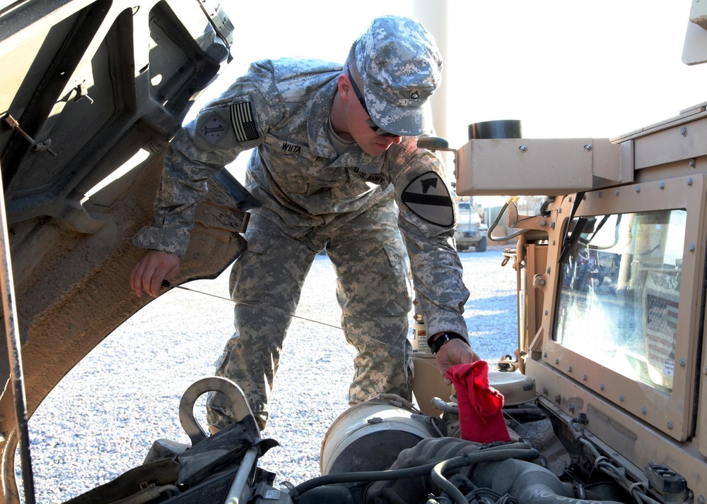 1-12 Cavalry Prepares for Mission