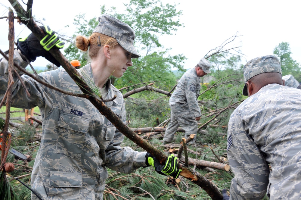 Arkansas National Guard Tornado Response