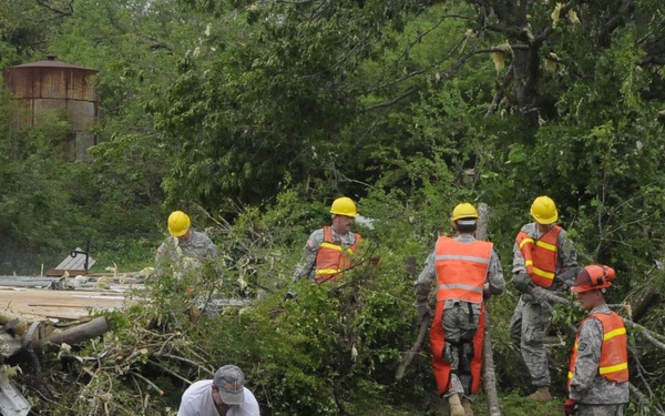 Arkansas National Guard Tornado Response
