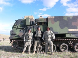 2-18th Field Artillery fires at Camp Guernsey