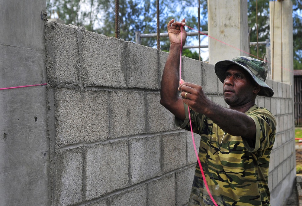 U.S. Navy Seabees Building New Schools In Espirtu Santo