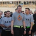 Going bald for UK cancer research at Kandahar Airfield, Afghanistan