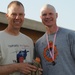 Going bald for UK cancer research at Kandahar Airfield, Afghanistan